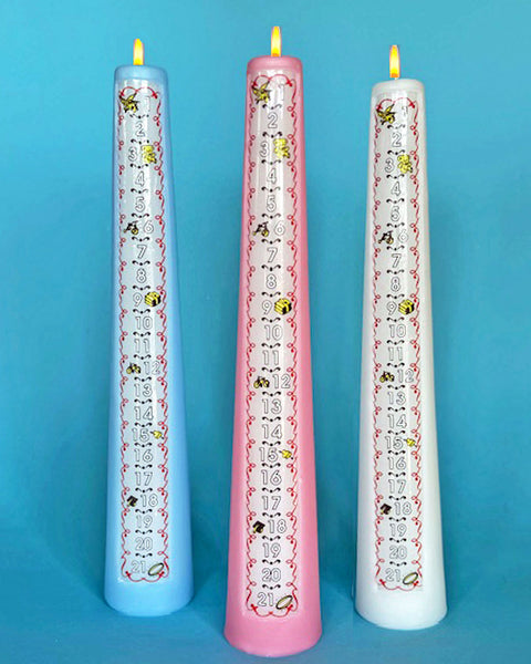 OUR TRADEMARK COUNTDOWN BIRTHDAY CANDLES, ALL STYLES