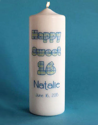 Birthday Milestone Candle Personalized